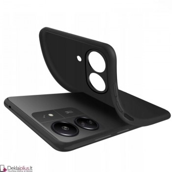 Silikoninis ploniausias dėklas - su kameros apsauga juodas (Xiaomi Redmi 13C/Poco C65) Silikoninis ploniausias dėklas - su kameros apsauga juodas (Xiaomi Redmi 13C/Poco C65)